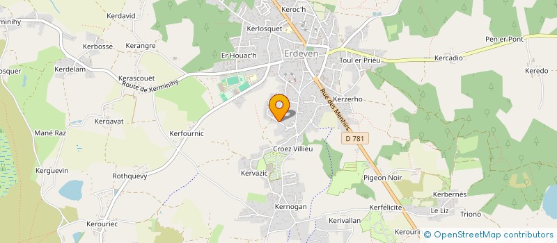 localisation de l'entreprise SCI L.V.R.  ERDEVEN