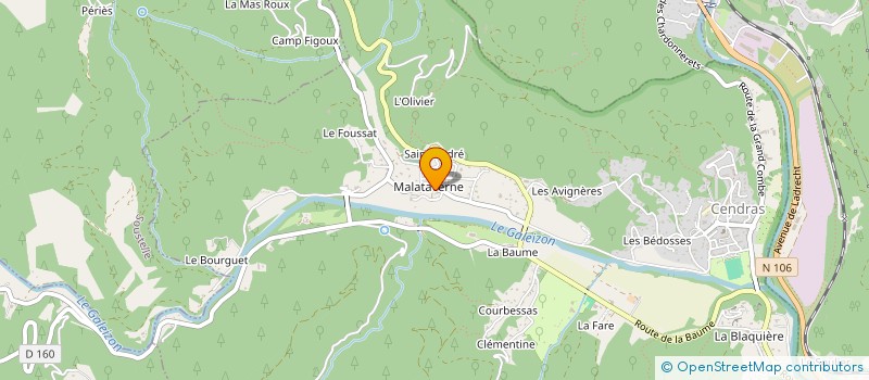 localisation de l'entreprise SCI L.W  CENDRAS