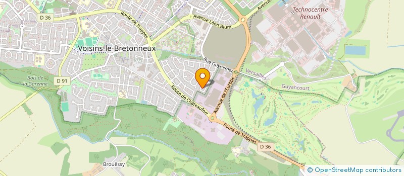 localisation de l'entreprise SCI L. WYNNE  VOISINS-LE-BRETONNEUX