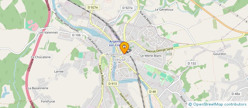 localisation de l'entreprise SCI L.Y.N. à ARGENTON-SUR-CREUSE