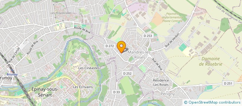 localisation de l'entreprise SCI L'YERRES  MANDRES-LES-ROSES