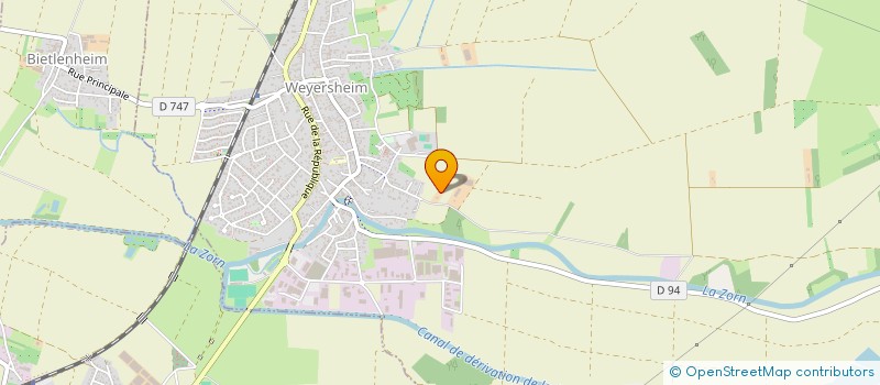 localisation de l'entreprise SCI L2A  WEYERSHEIM