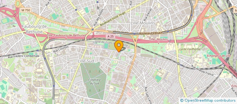 localisation de l'entreprise SCI  L2B  LILLE