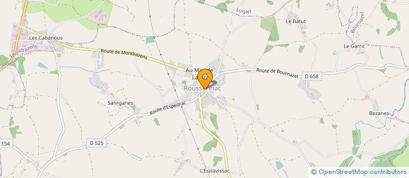 localisation de l'entreprise SCI L2B  ROUSSENNAC