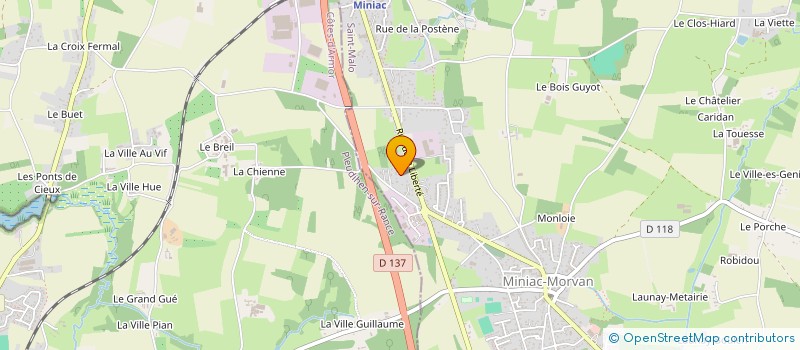 localisation de l'entreprise SCI L2G  MINIAC-MORVAN