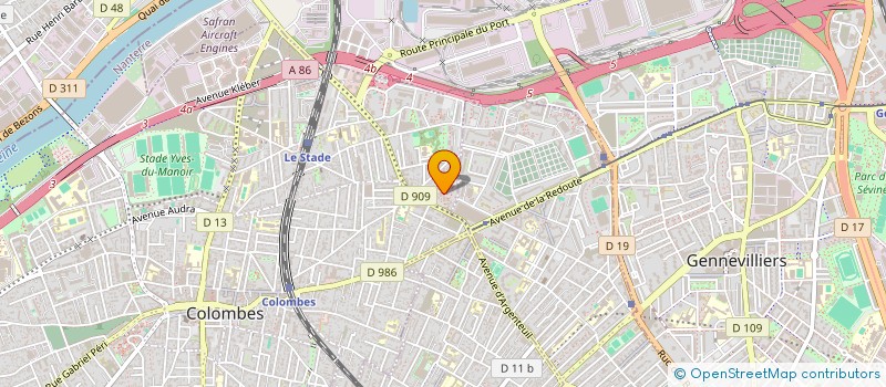 localisation de l'entreprise SCI L2N à COLOMBES