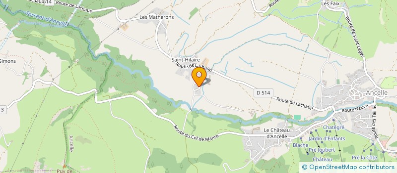 localisation de l'entreprise SCI L3 à ANCELLE