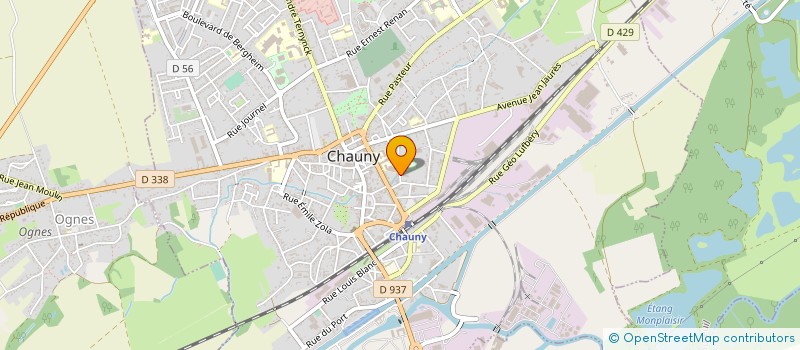 localisation de l'entreprise SCI  L3B  CHAUNY