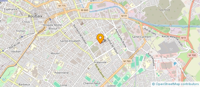 localisation de l'entreprise SCI  L3C  ROUBAIX