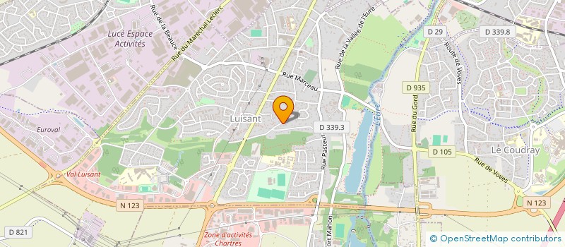 localisation de l'entreprise SCI L3C à LUISANT
