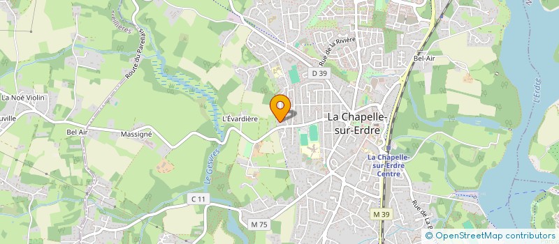localisation de l'entreprise SCI L3M  LA CHAPELLE-SUR-ERDRE