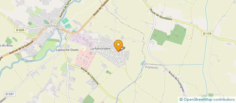 localisation de l'entreprise SCI L3RZ  LOMBEZ