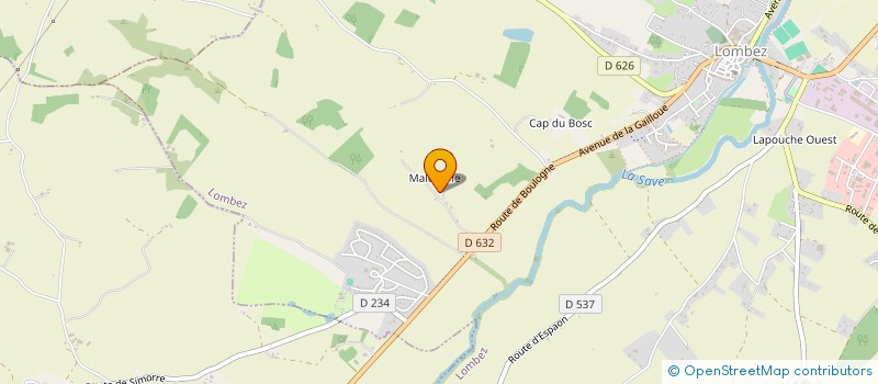 localisation de l'entreprise SCI L4 CONCEPT  LOMBEZ