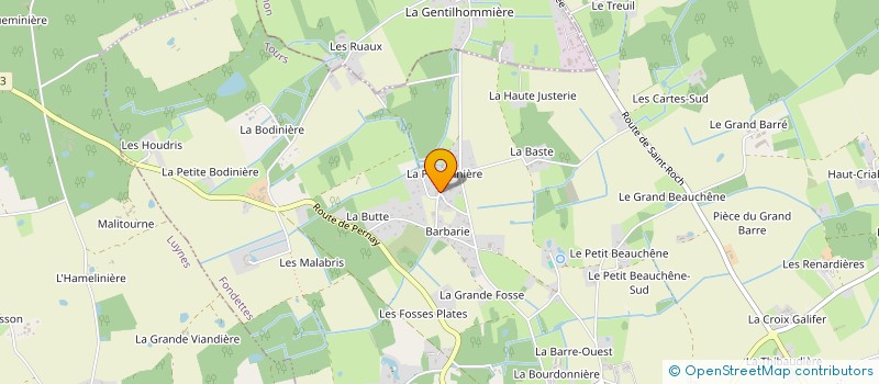 localisation de l'entreprise SCI L4L à FONDETTES