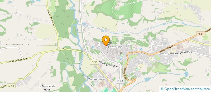 localisation de l'entreprise SCI L4M  LECTOURE