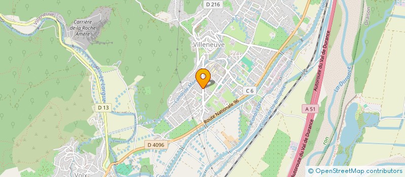 localisation de l'entreprise SCI LA BADASSE  VILLENEUVE