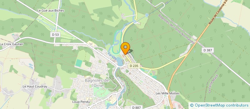 localisation de l'entreprise SCI LA BAGNOLAISE à BAGNOLES-DE-L'ORNE-NORMANDIE