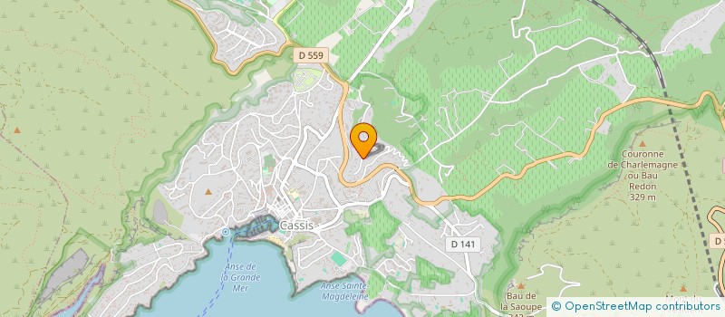 localisation de l'entreprise SCI LA BAGOUE à CASSIS