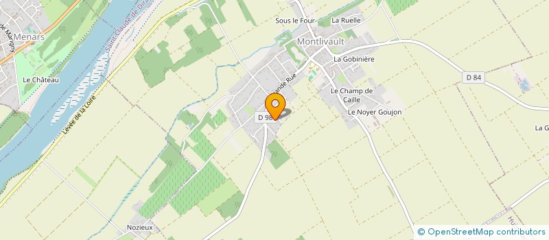 localisation de l'entreprise SCI LA BAGUENAUDE  MONTLIVAULT