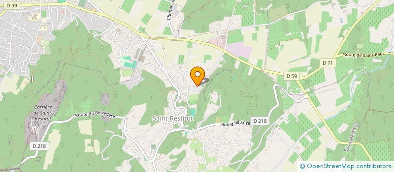 localisation de l'entreprise SCI LA BAGUENAUDIERE  SAINT-RESTITUT