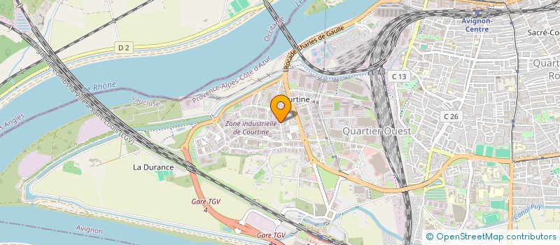 localisation de l'entreprise SCI LA BAIE DE COURTINE  AVIGNON