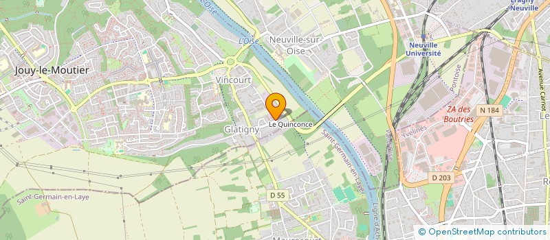 localisation de l'entreprise SCI LA BAIE LA TOILE  JOUY-LE-MOUTIER