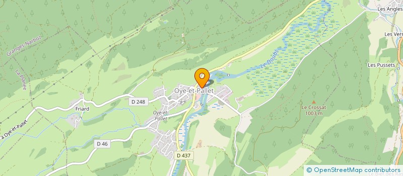 localisation de l'entreprise SCI LA BAIGNADE  OYE-ET-PALLET