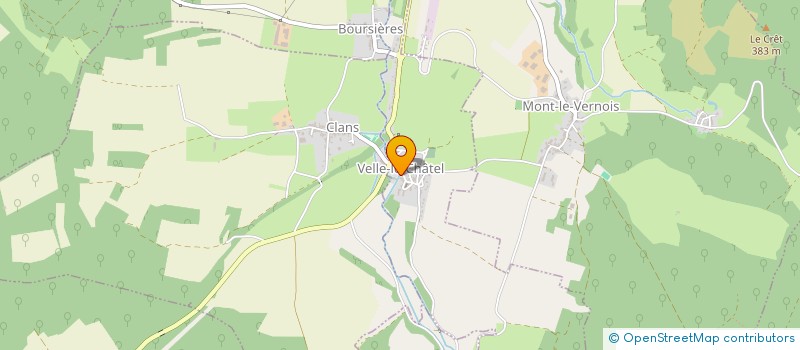 localisation de l'entreprise SCI LA BAIGNOTTE  VELLE-LE-CHATEL