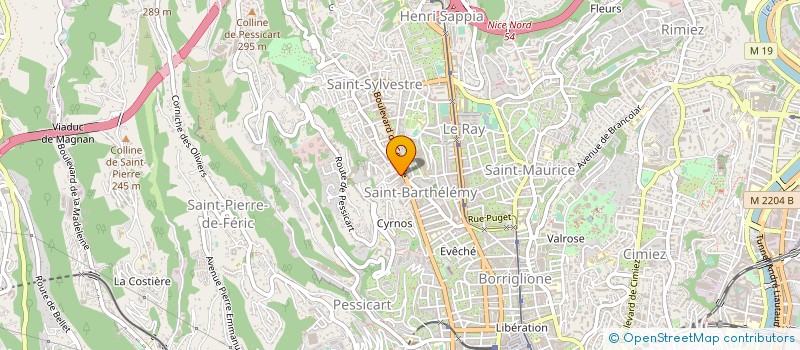 localisation de l'entreprise SCI LA BAISSE à NICE