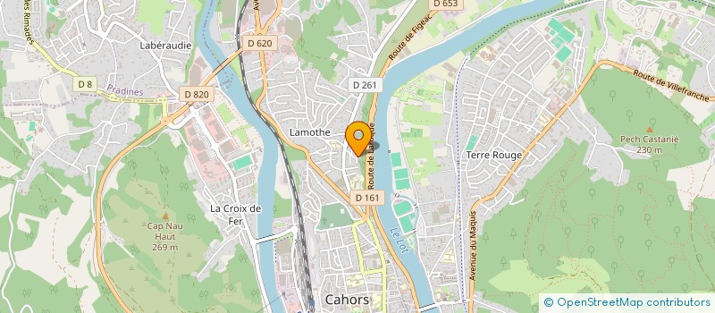 localisation de l'entreprise SCI LA BALAGUERE  CAHORS