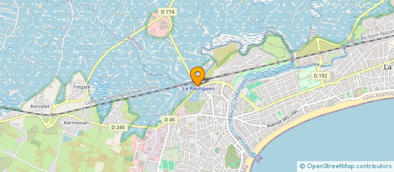 localisation de l'entreprise SCI LA BALANCE  LE POULIGUEN