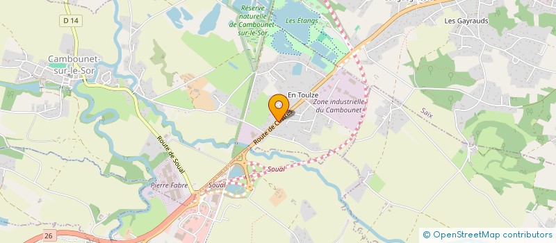 localisation de l'entreprise SCI LA BALANCE  SOUAL