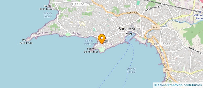 localisation de l'entreprise SCI LA BALANCINE à SANARY-SUR-MER