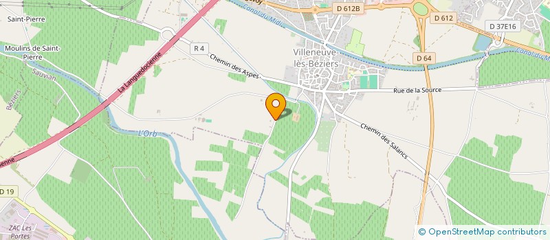 localisation de l'entreprise SCI LA BALCOURT à VILLENEUVE-LES-BEZIERS