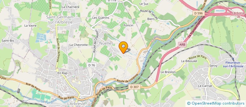 localisation de l'entreprise SCI LA BALEINE  SAINT-GERMAIN-NUELLES