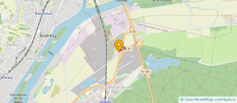 localisation de l'entreprise SCI LA BALLASTIERE  ACHERES