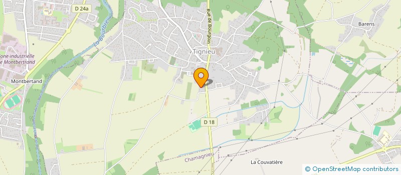 localisation de l'entreprise SCI LA BALME  TIGNIEU-JAMEYZIEU