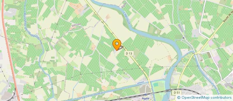 localisation de l'entreprise SCI LA BALMETTE  AGDE