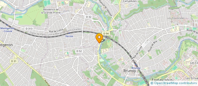 localisation de l'entreprise SCI LA BALTIERE  YERRES