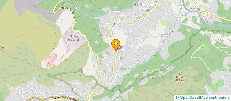 localisation de l'entreprise SCI LA BALZANE à LE BAR-SUR-LOUP