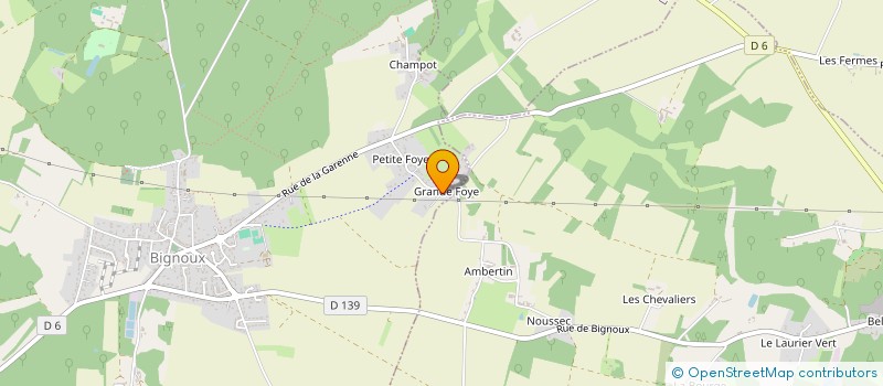 localisation de l'entreprise SCI LA BANANERAIE  BIGNOUX