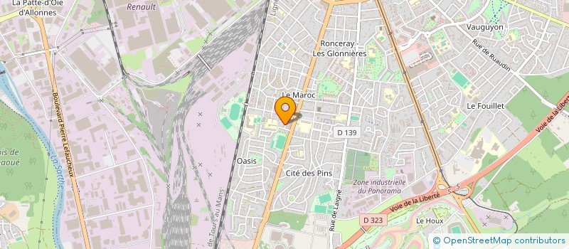 localisation de l'entreprise SCI LA BANANIERE  LE MANS