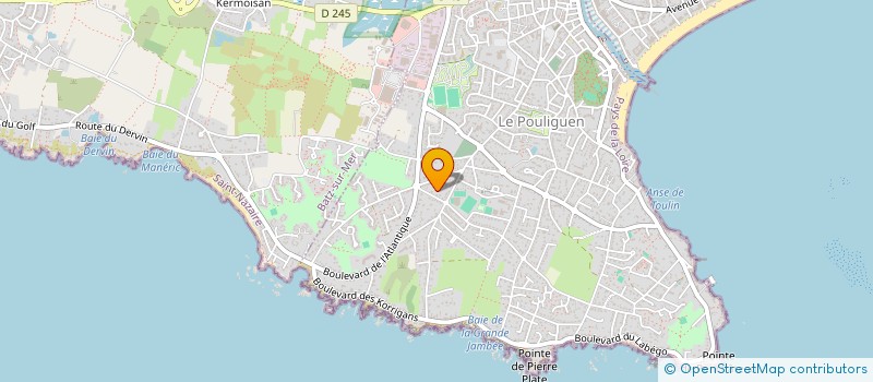 localisation de l'entreprise SCI LA BANCHE  LE POULIGUEN