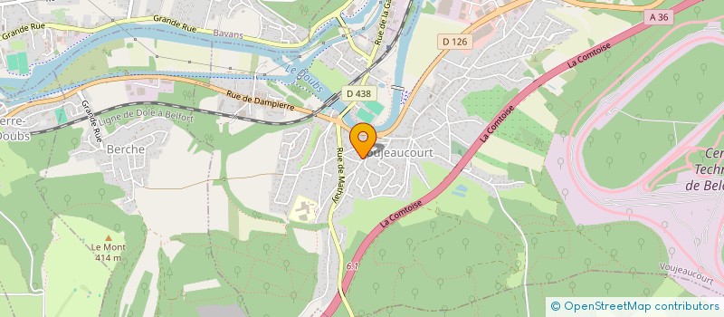 localisation de l'entreprise SCI LA BANDOLINE  VOUJEAUCOURT