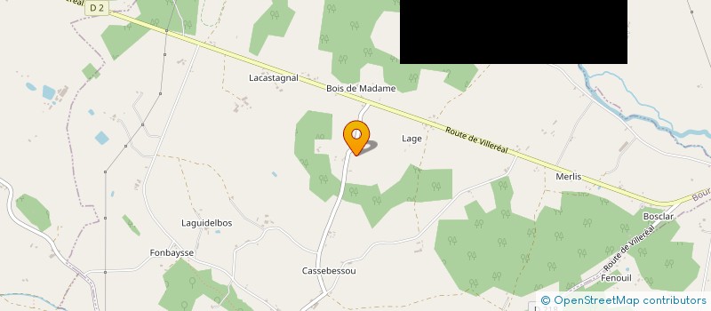 localisation de l'entreprise SCI LA BANETTE  VILLEREAL