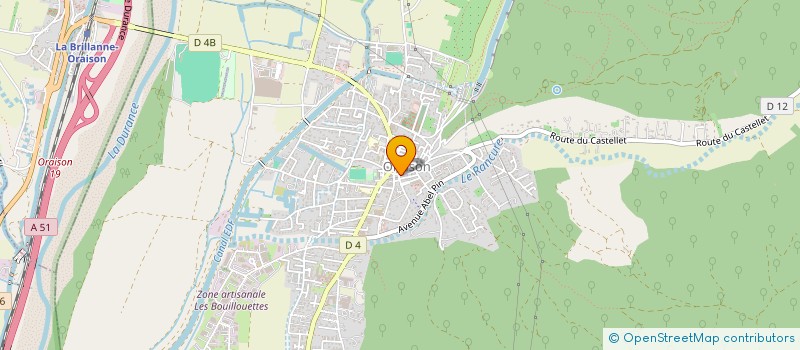 localisation de l'entreprise SCI LA BANETTE DOREE  ORAISON