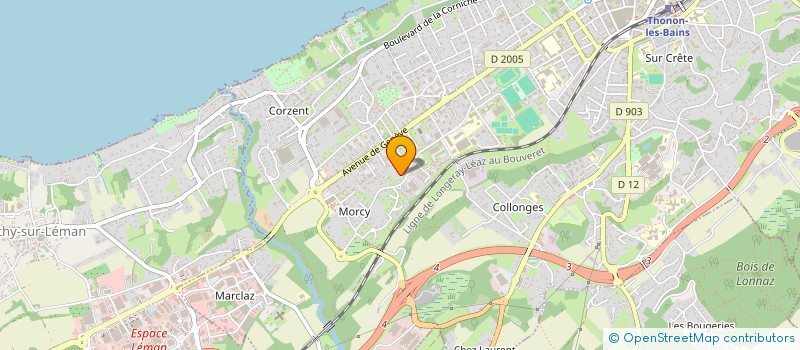 localisation de l'entreprise SCI LA BANNIERE à THONON-LES-BAINS