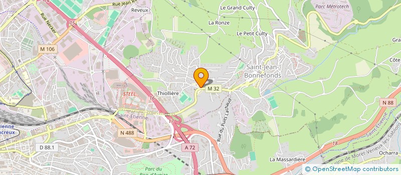 localisation de l'entreprise SCI LA BARAILLERE  SAINT-JEAN-BONNEFONDS