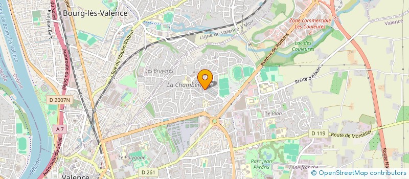 localisation de l'entreprise SCI LA BARAKA à VALENCE