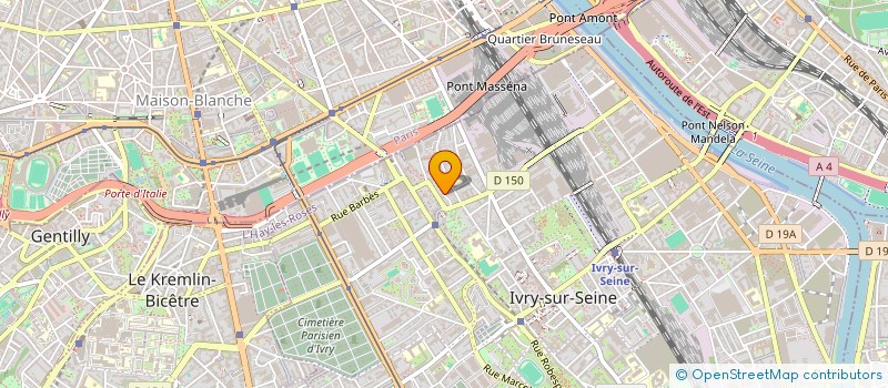localisation de l'entreprise SCI LA BARAKA à IVRY-SUR-SEINE